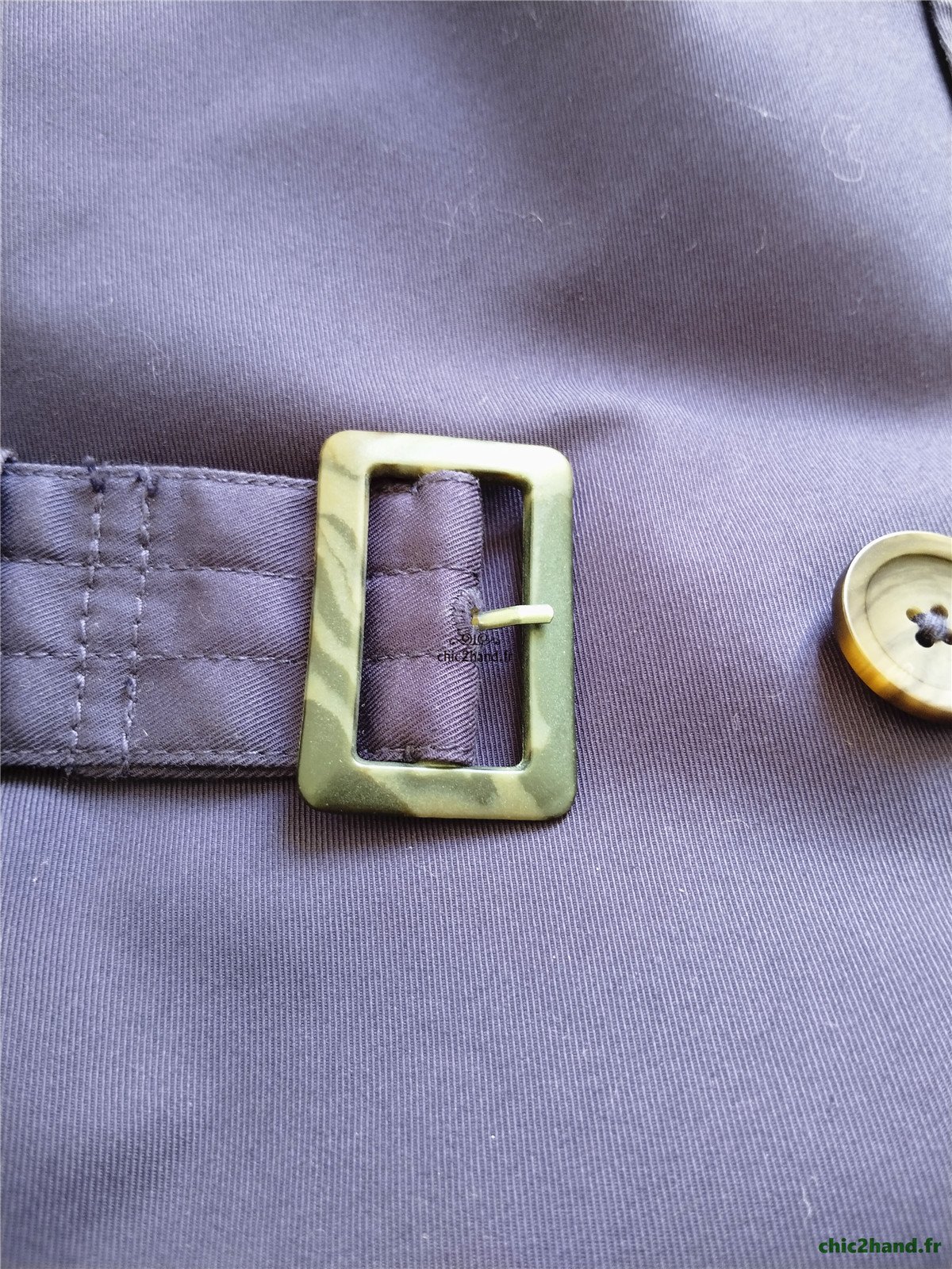 Trench imperméable classique Comptoir des Cotonniers Isore bleu marine M NEUF – Image 6