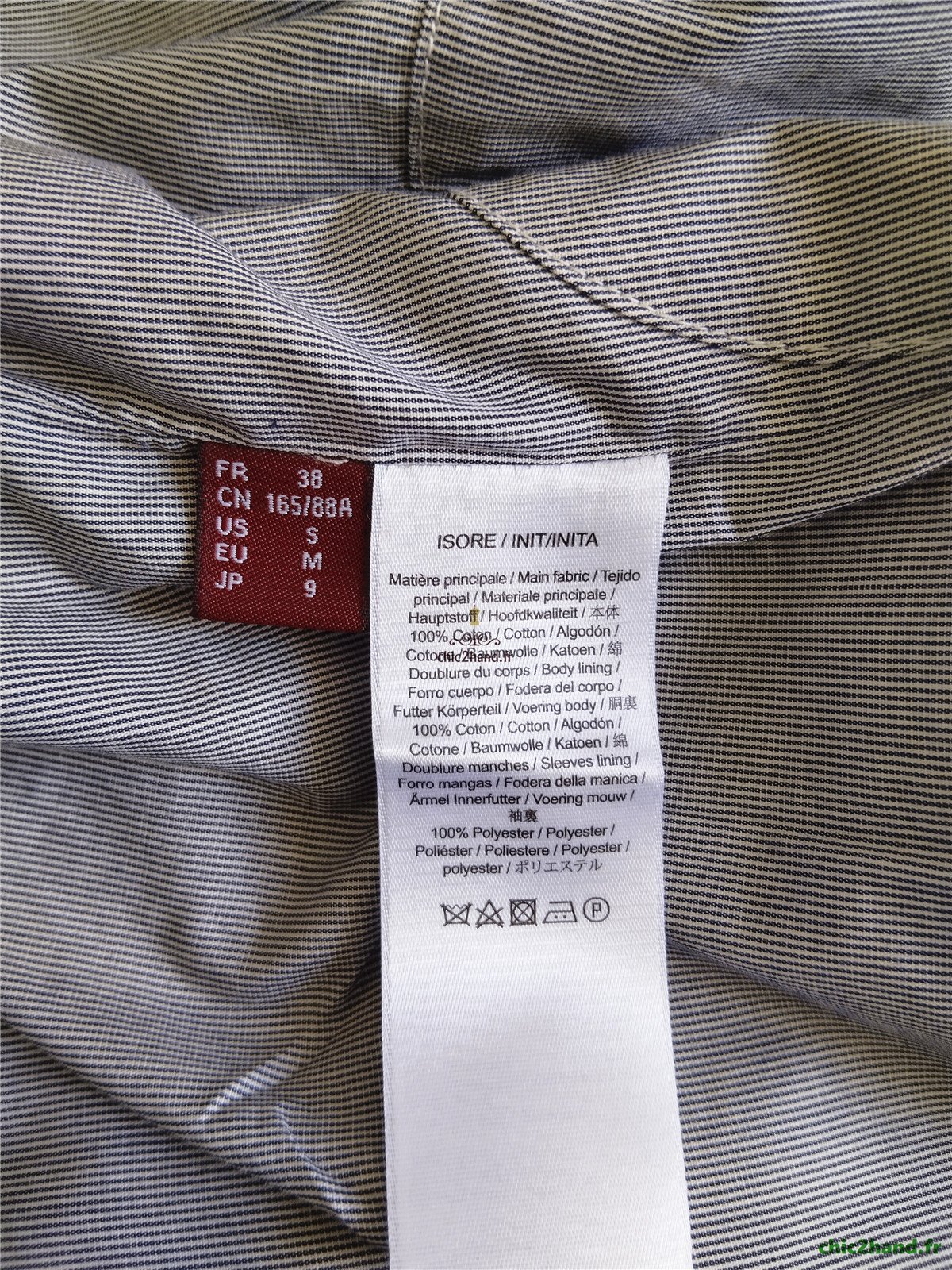Trench imperméable classique Comptoir des Cotonniers Isore bleu marine M NEUF – Image 7
