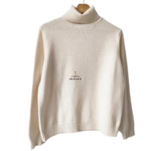 Pull col roulé 100% pur cachemire Uniqlo blanc neuf XS NEUF