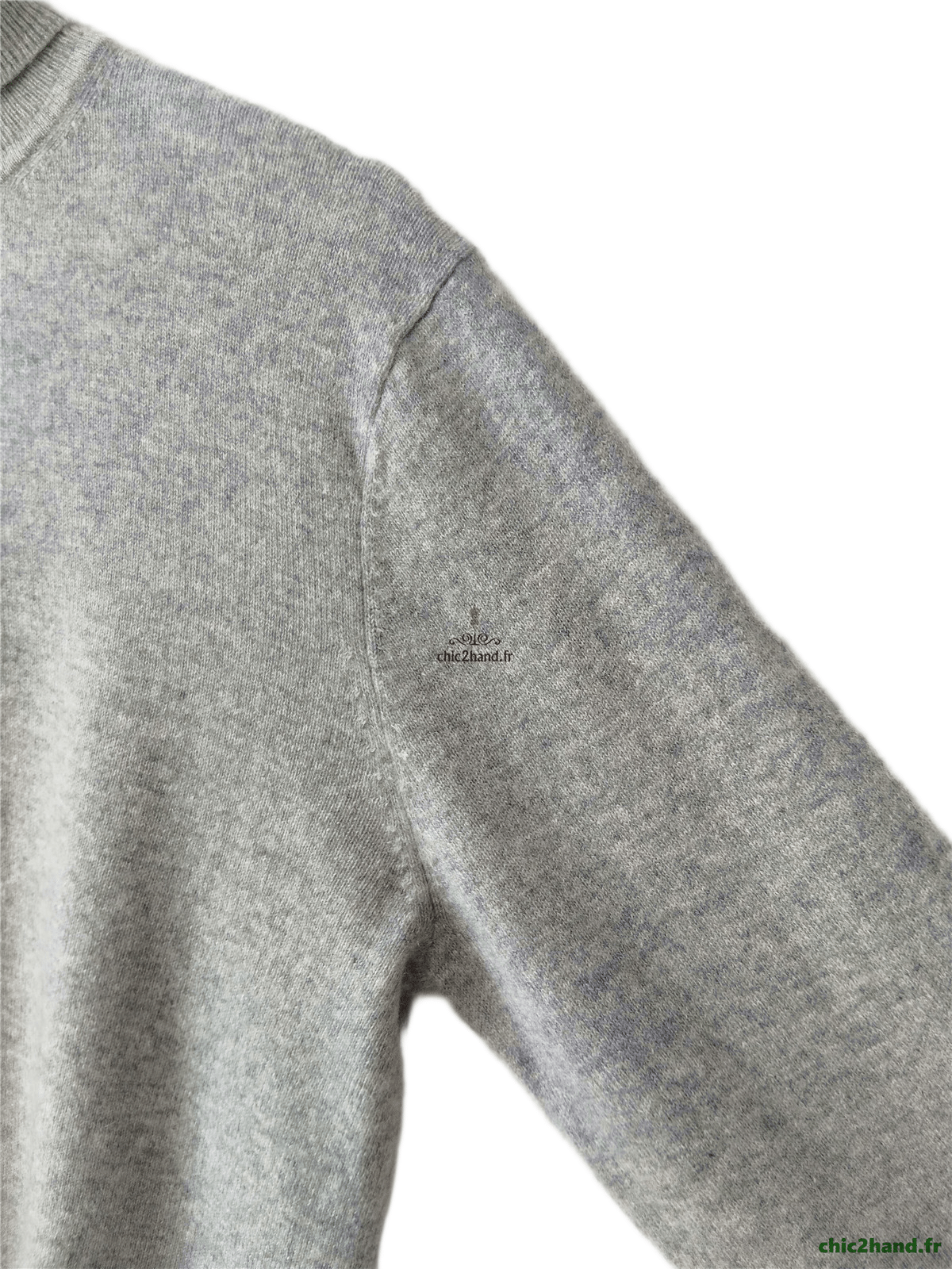 Pull col roulé oversize 100% pur cachemire Uniqlo gris neuf S NEUF – Image 11