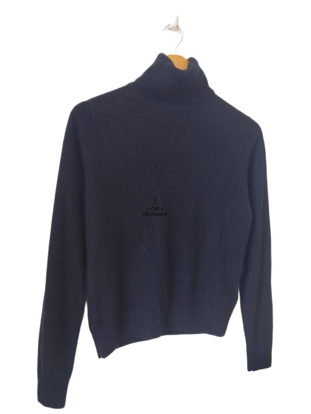 Pull col roulé 100% pur cachemire Uniqlo noir XS TBE – Image 6