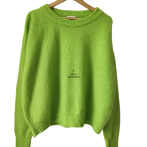 Pull oversize laine alpaga American Vintage vito18e VITOW vert olive M L NEUF