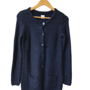 Gilet cardigan doudou Des Petits Hauts super kid mohair T1 noir neuf