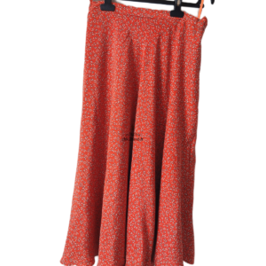 Jupe doublure en pure soie comptoir des cotonniers FR40 rouge fleuri NEUF