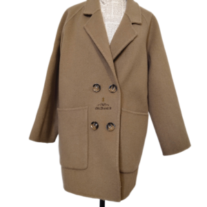 Manteau oversize doudou pure laine camel S NEUF