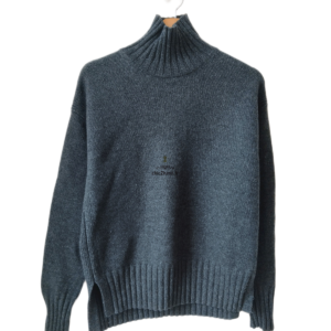 Pull Oversize col montant 100% pure laine comptoir des cotonniers S parques vert foncé Excellent état