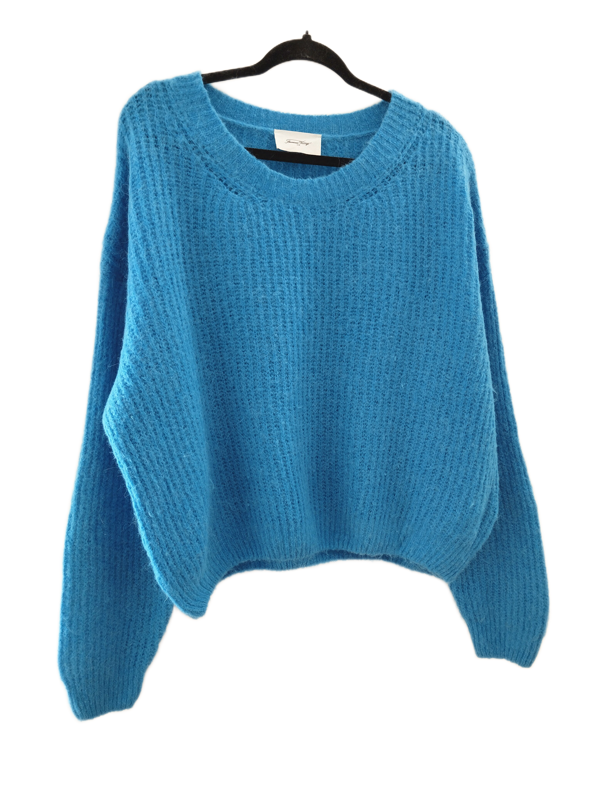 Pull oversize laine alpaga American Vintage EAST18F east bleu L TBE – Image 5
