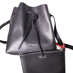 Sac Bandoulière en cuir véritable Lancaster Noir TBE