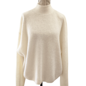 Pull col montant & Other stories laine alpaga blanc M neuf avec étiquettes