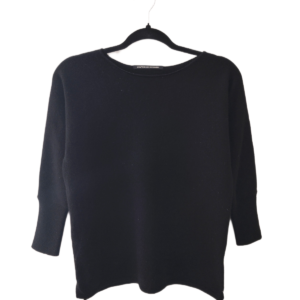 Pull col bateau 100% pur cachemire comptoir des cotonniers Photinia XS noir NEUF