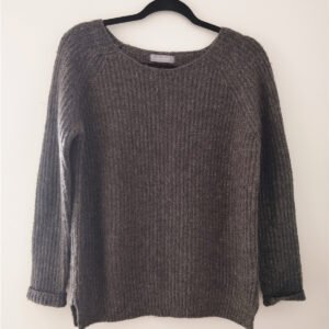 Pull mohair gris Samsoe Samsoe oversize gris XS TBE