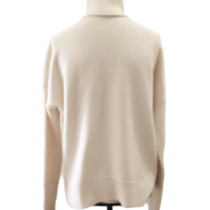 Pull col roulé oversize doudou 100% pure laine The Kooples T1 blanc Neuf