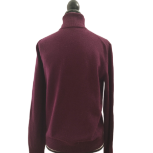 Pull col roulé 100% pur cachemire Uniqlo M prune NEUF