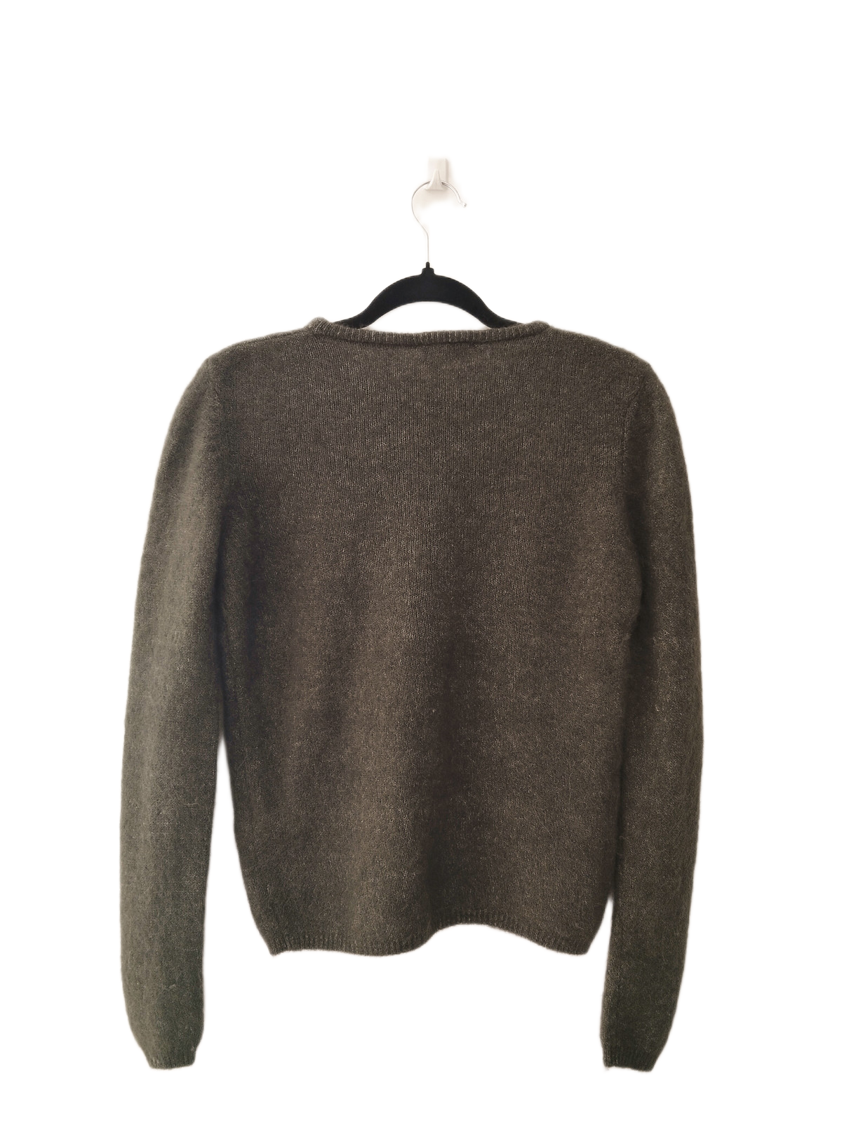 Pull oversize laine alpaga American Vintage vito18g VITOW vert kaki S NEUF – Image 4